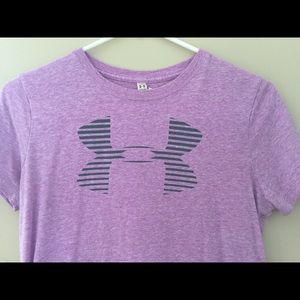Under Armour Purple Workout Tee